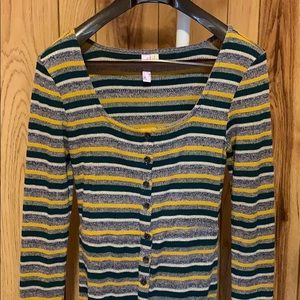 Striped Long Sleeve Dress